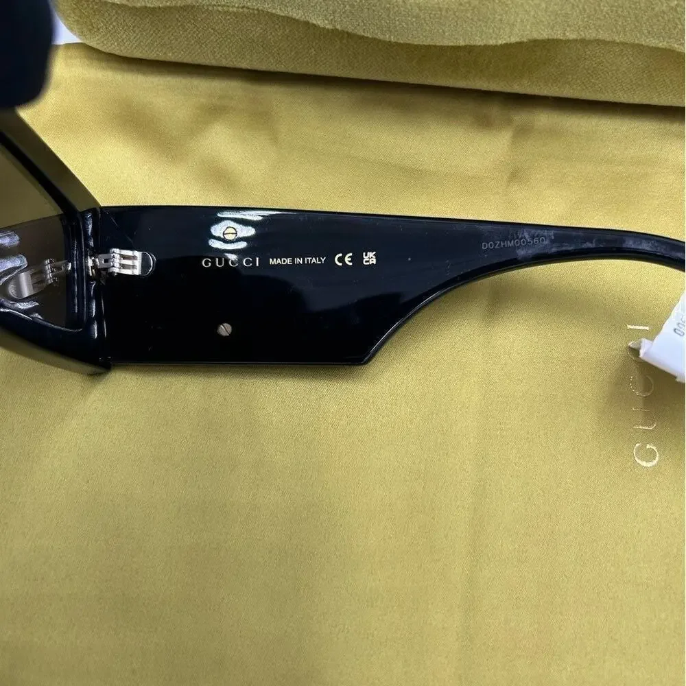 Gucci generation 53 mm rectangular sunglasses made in Italy NWT